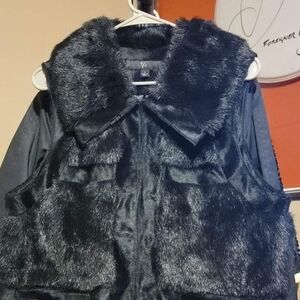 Rachel Zoe Size Large Faux Fur Vest